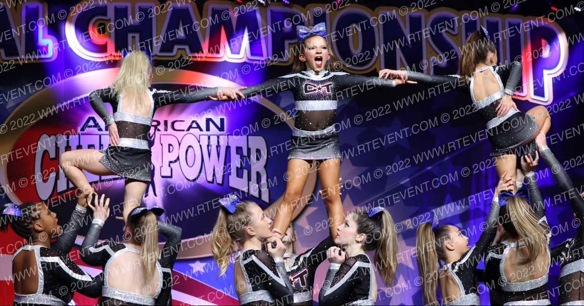 Cheer Town USA BLUE FLAMES · ACP Southern Nationals FIXED
