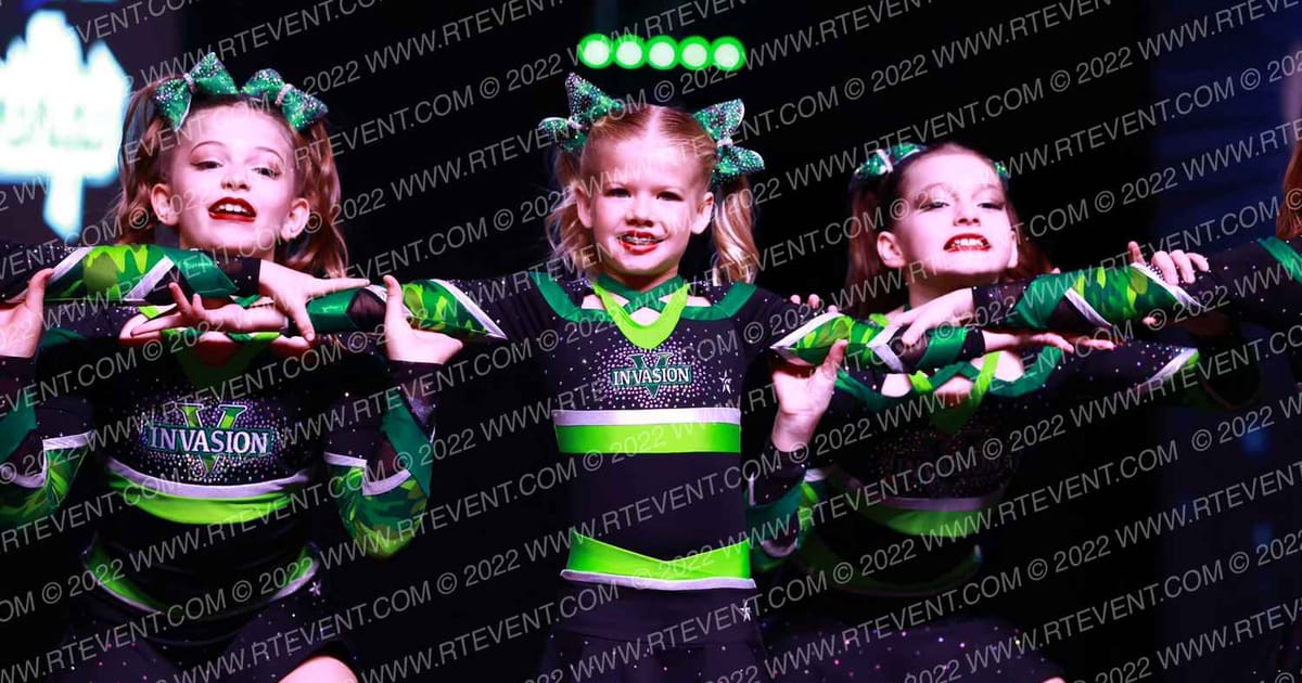 Invasion Cheer MINI M1SSLES · All out nationals