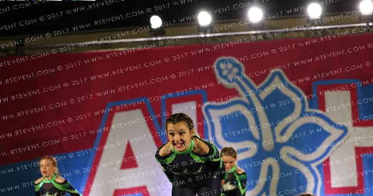 Cape Cod Cheer Academy Junior Level 3 Angel Sharks · Aloha Worcester Showdown