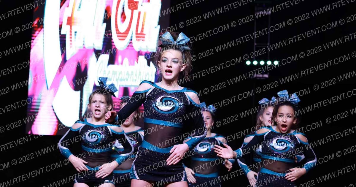 Panhandle Hurricanes Cheer Storm Surge · All out nationals