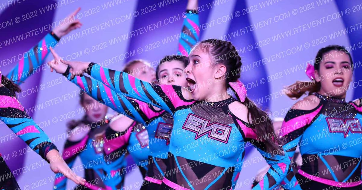 Evolution Cheer Teal Shock · Coastal at the Capitol Grand Nationals