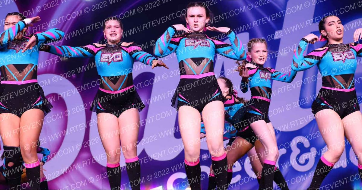 Evolution Cheer Teal Rage · Coastal at the Capitol Grand Nationals
