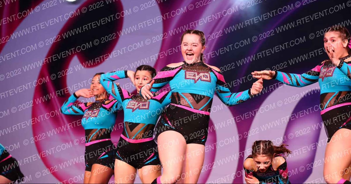 Evolution Cheer Teal Mania · Coastal at the Capitol Grand Nationals