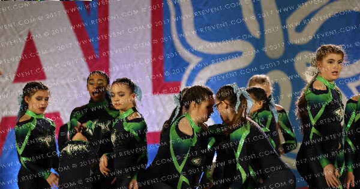 Cape Cod Cheer Academy 3CA Junior Black Tips · Aloha Worcester Showdown