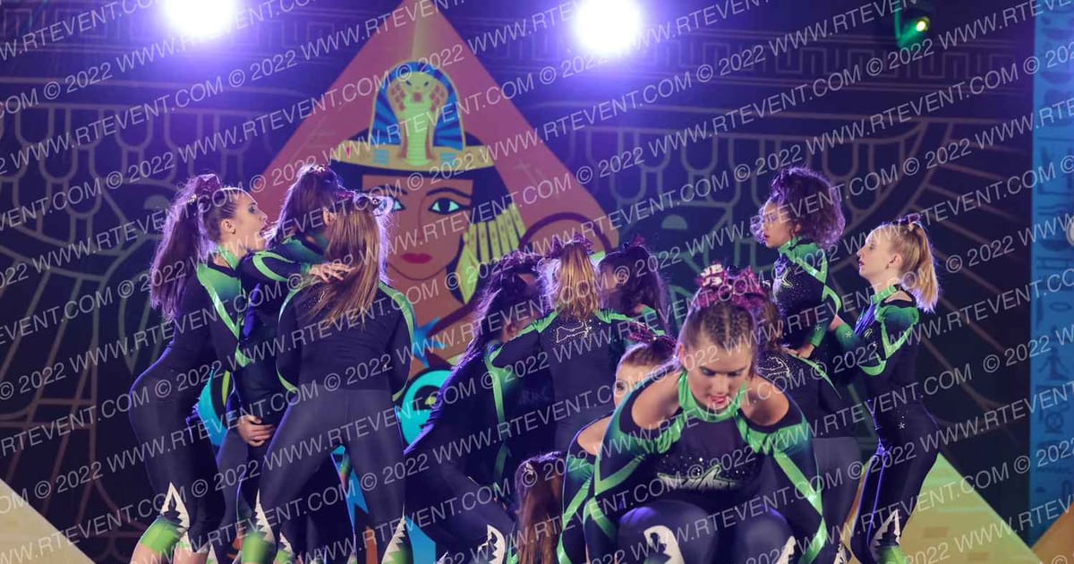 Cape Cod Cheer Academy Junior Level 3 Angel Sharks · Queen of the Nile Showdown