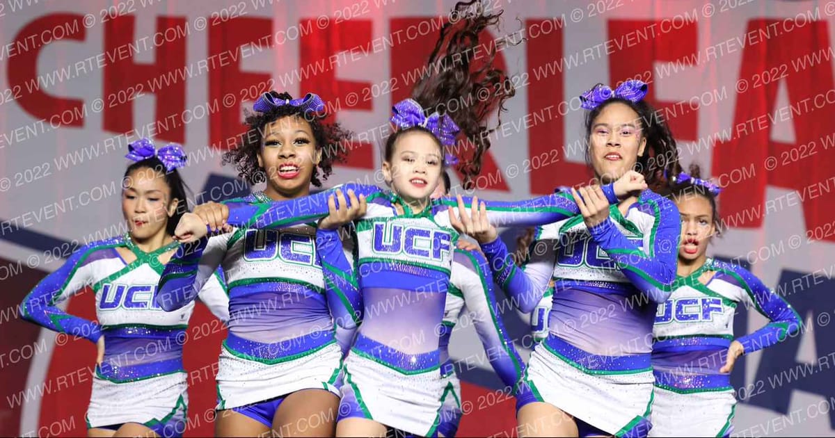 University Cheer Force Rain · NCA Roseville Showdown