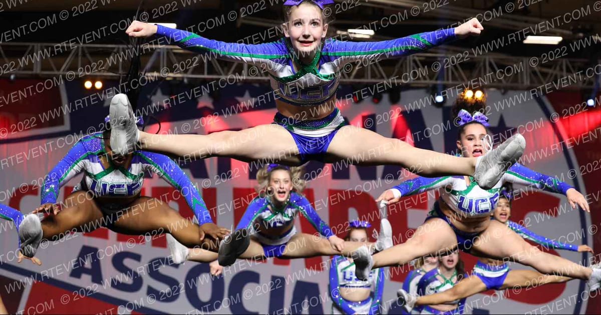 University Cheer Force Black Ice · NCA Roseville Showdown