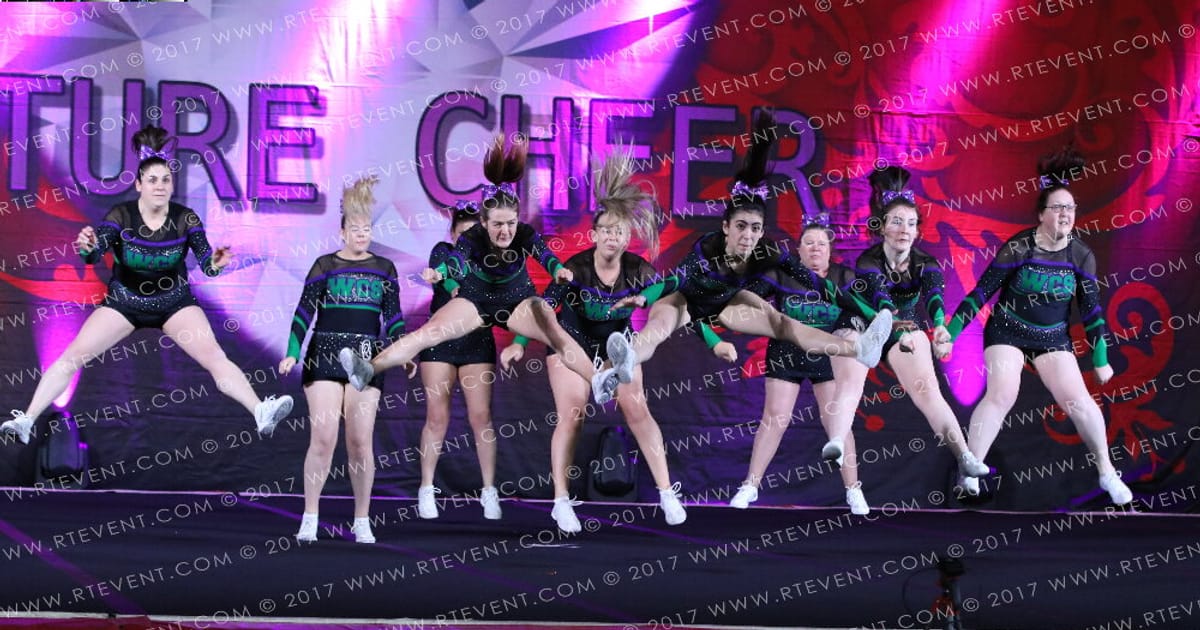 Warrington Cheer Storm Vortex · Hear of England UK University Nationals