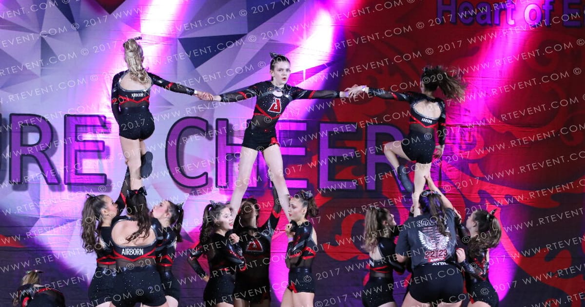 Airborn Allstars Skyfall · Hear of England UK University Nationals