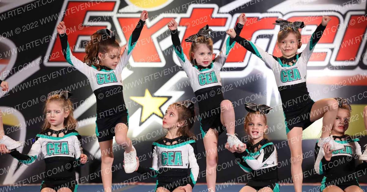 Cheer Extreme DMV Tiny Teal · Maryland Madness All Star and School