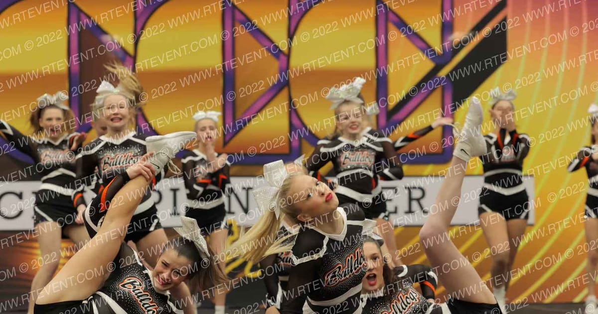 Green Bulldog Cheer · The Red Hot Cheer and Dance Competition