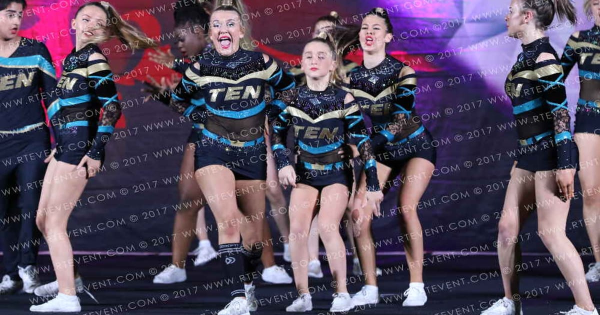 CheerForce TEN Dauntless · Hear of England UK University Nationals