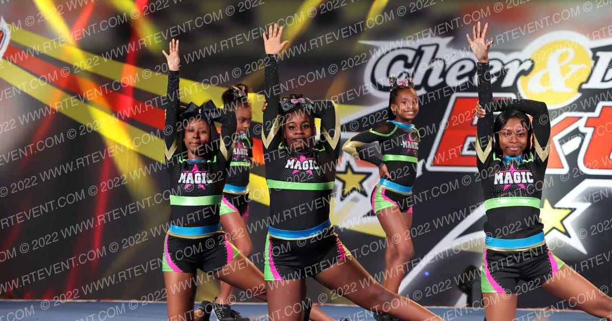 Extreme Cheer Magic Blaze · Maryland Madness All Star and School