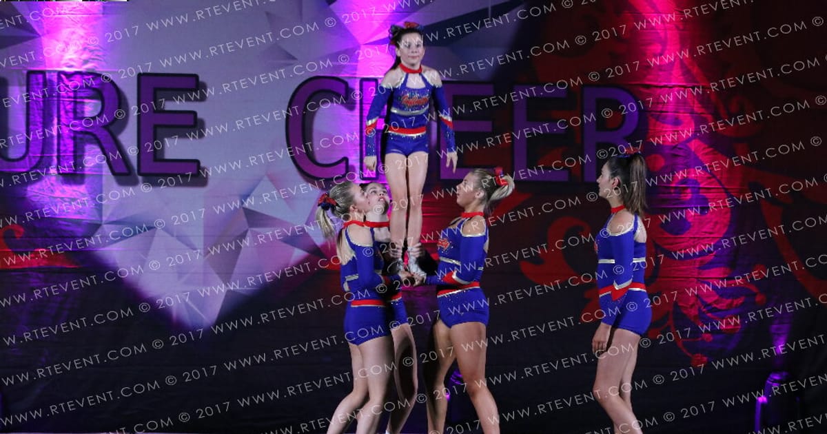 Infinity Cheer   Dance Junior Level 3 Stunt Group · Hear of England UK University Nationals
