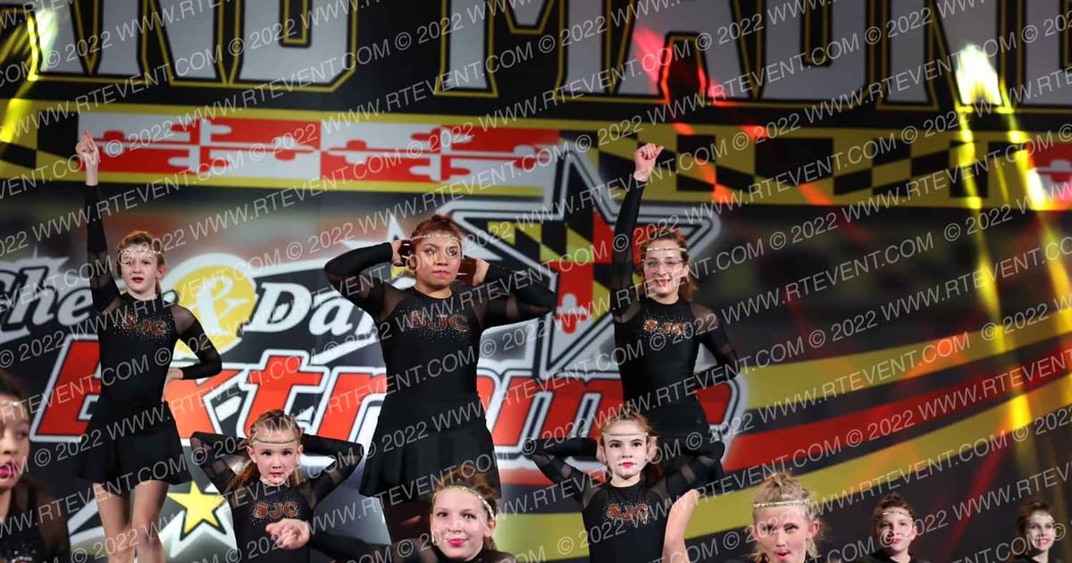 Sara Jessie Cheerleading Cheetah Warriors · Maryland Madness All Star and School