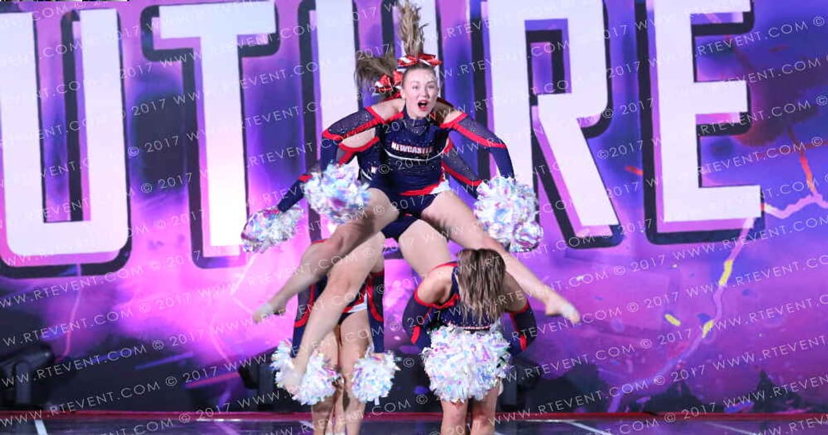 Newcastle Northern Angels Small University Dance Pom · Hear of England UK University Nationals
