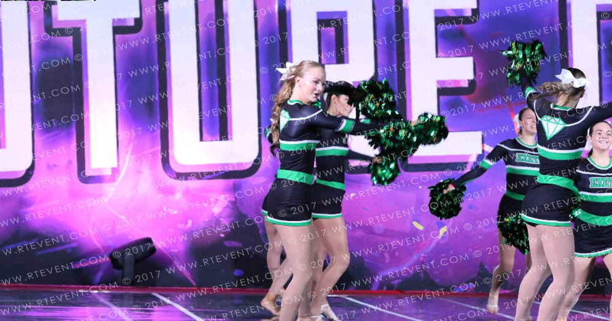 Exeter Emeralds Small University Dance Pom · Hear of England UK University Nationals