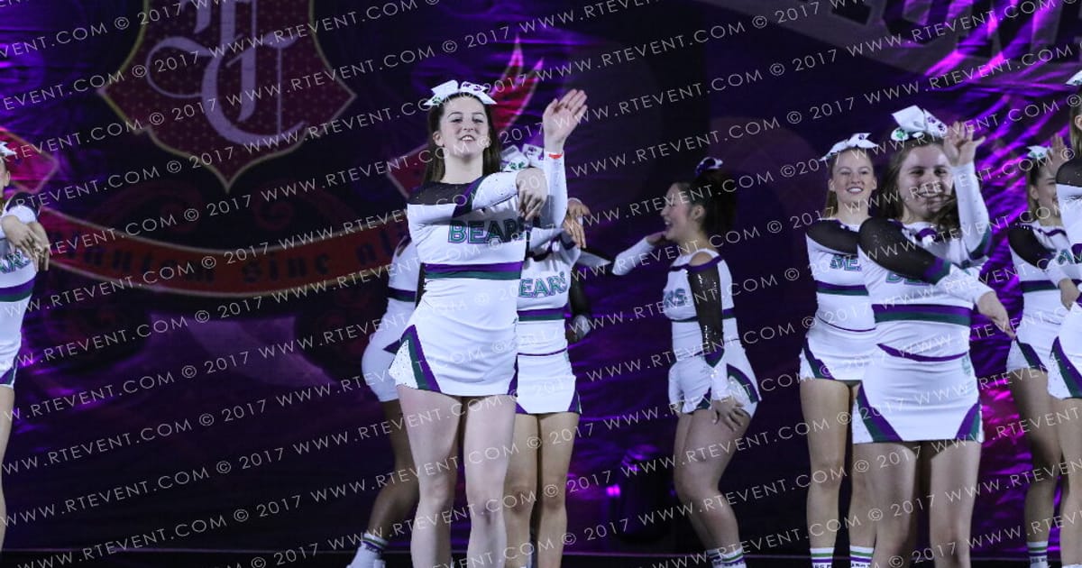 Royal Holloway Cheerleading and Dance Glacier · Hear of England UK University Nationals