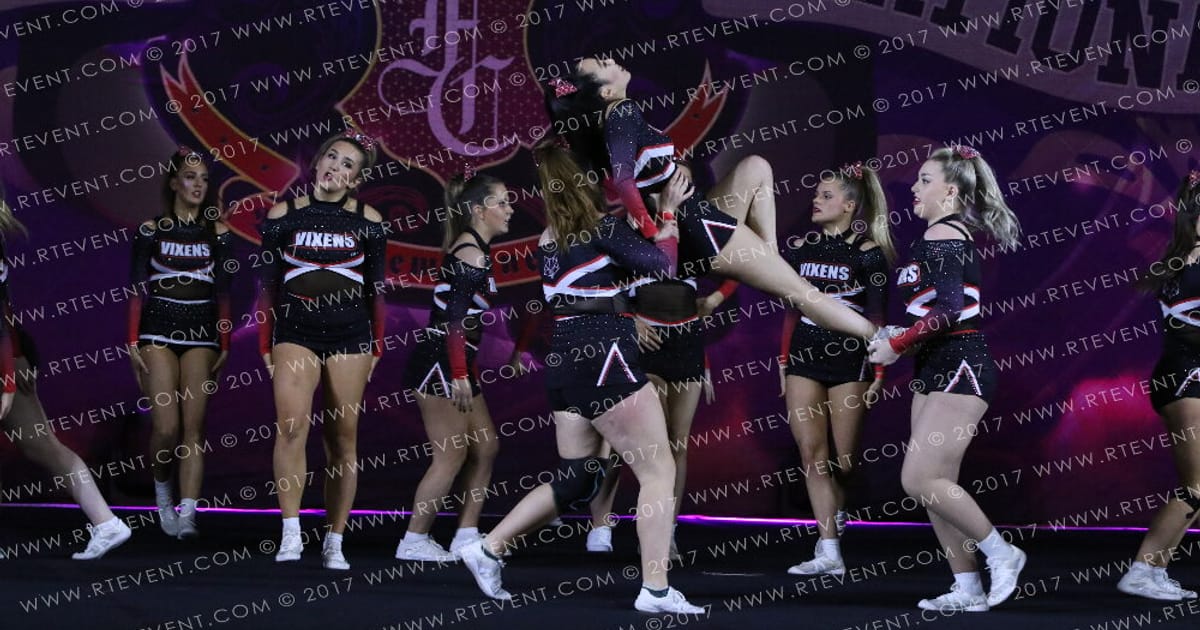 Chester Vixens Small University All Girl Level 1 · Hear of England UK University Nationals