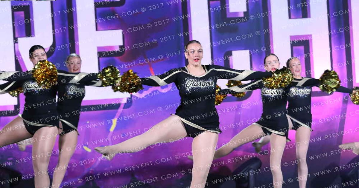 Glasgow University Cheerleaders Small University Dance Pom · Hear of England UK University Nationals