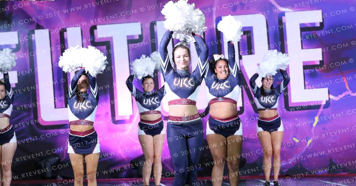 University of Kent Crystal Cheer Amethyst · Hear of England UK University Nationals