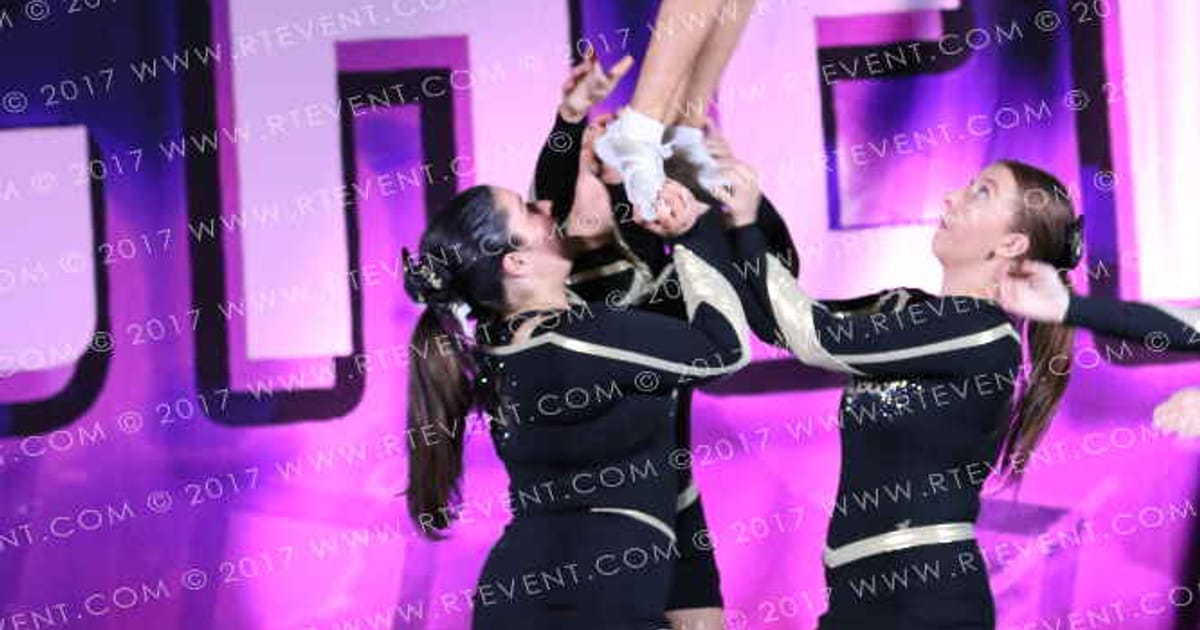 Glasgow University Cheerleaders Gold · Hear of England UK University Nationals