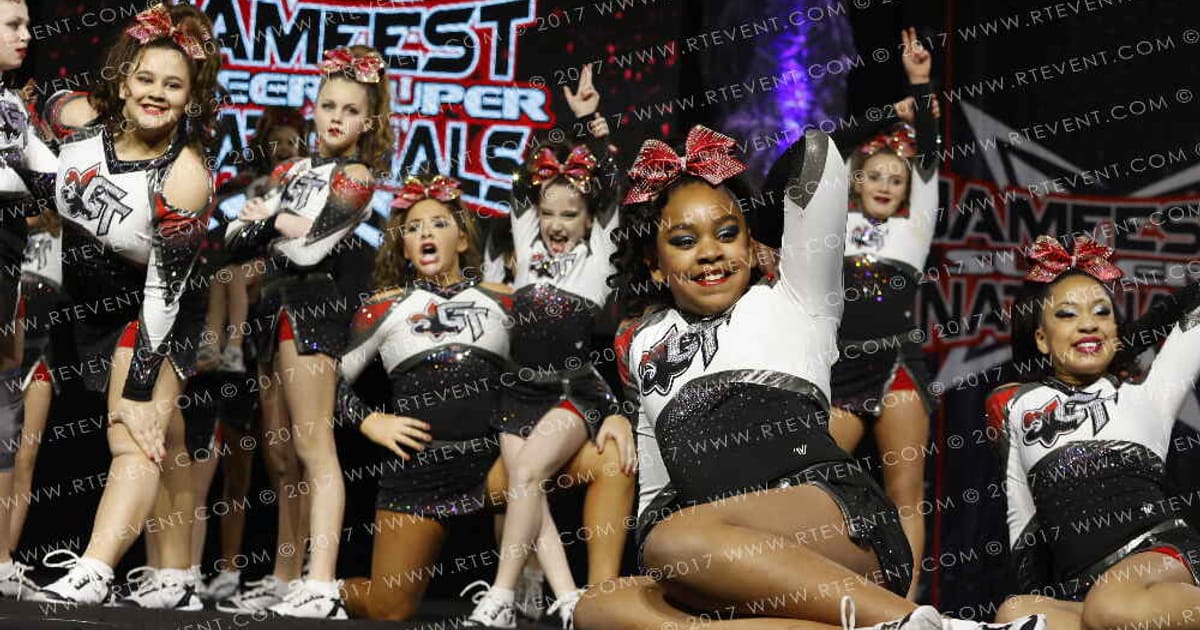 GymTyme All-Stars Cherry Bombs · JAMFest Cheer Super Nationals