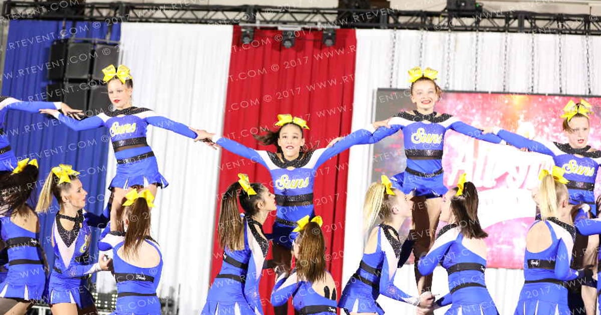 Cheer Central Suns Sunkissed · Aurora Grand Nationals