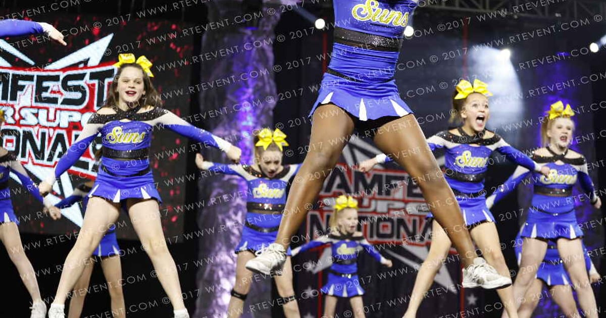 Cheer Central Suns Glitter · JAMFest Cheer Super Nationals