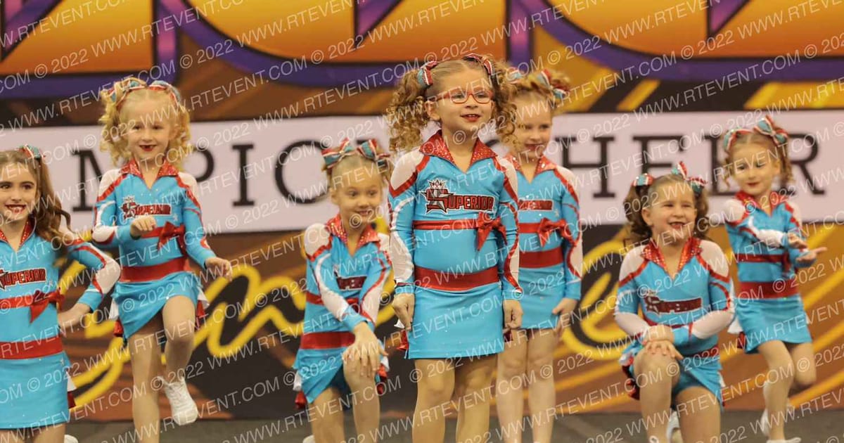 Superior Athletics Tiny Shimmer · Over the Rainbow Cheer and Dance Competition