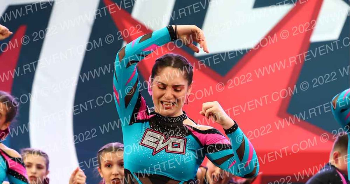 Evolution Cheer Teal Shock · MAC Wildwood Grand Nationals