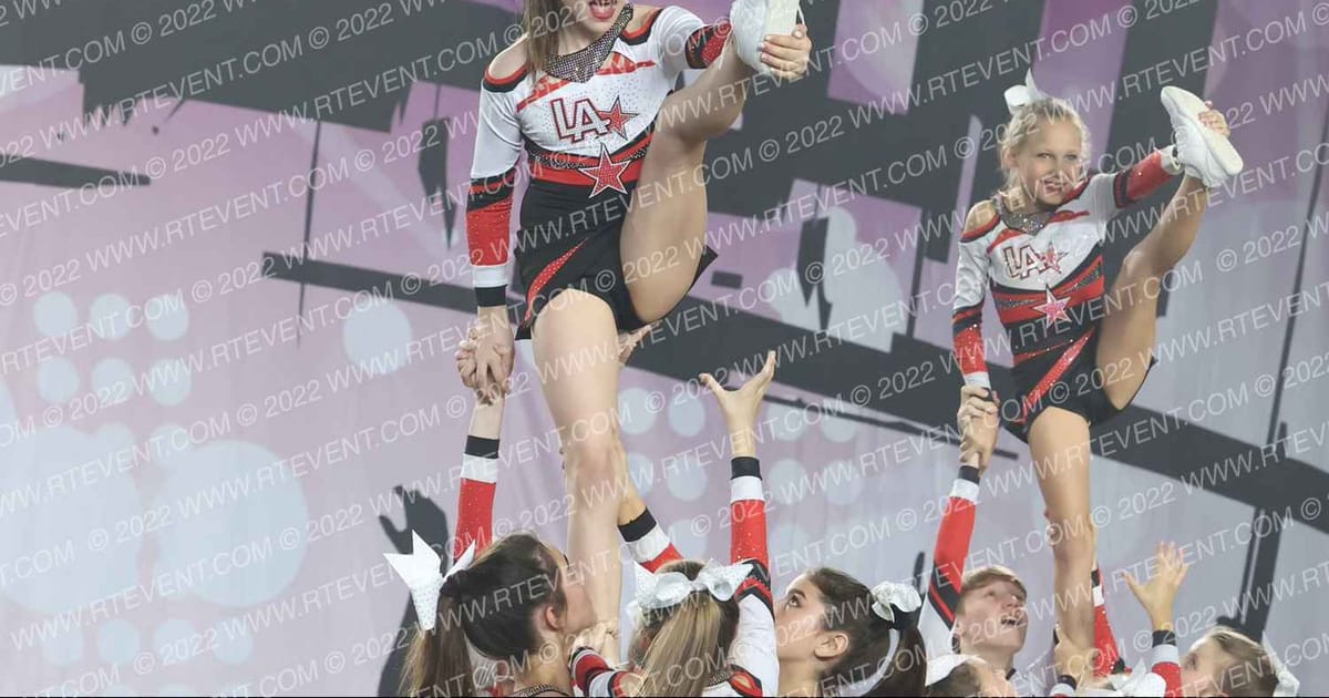 Legends Athletics Cheer Red Reign · DEEP SOUTH KINGS OF ROCK CLASSIC