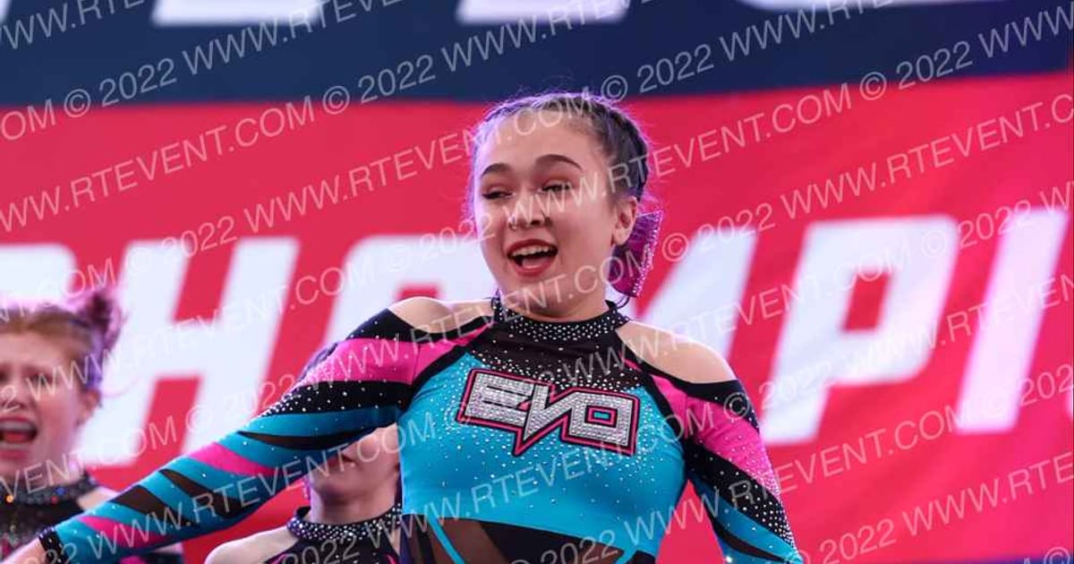 Evolution Cheer Teal Shock · MAC Wildwood Grand Nationals