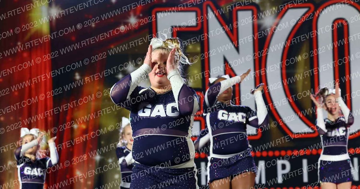 Greensboro All Star Cheerleading Rose Gold · Encore Concord Showdown