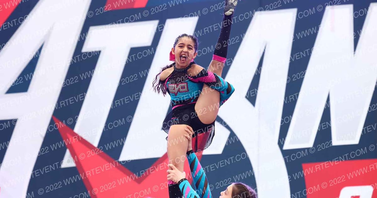 Evolution Cheer Teal Rage · MAC Wildwood Grand Nationals