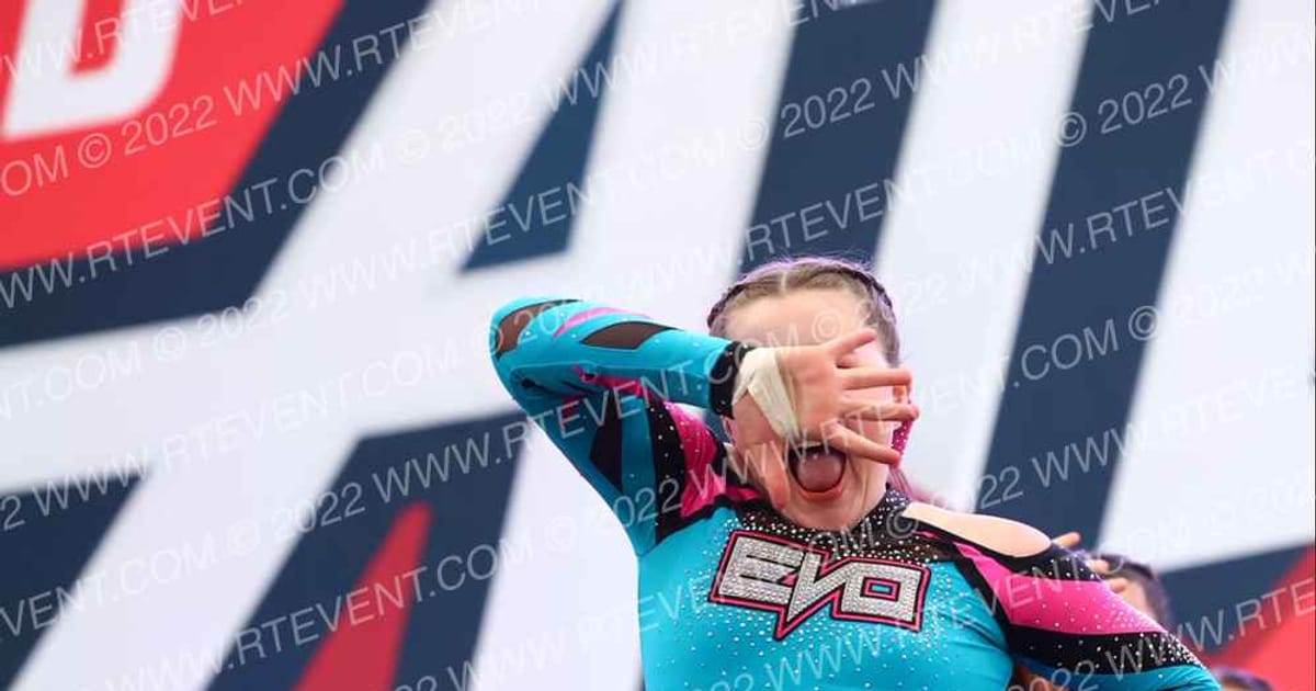 Evolution Cheer Teal Mania · MAC Wildwood Grand Nationals