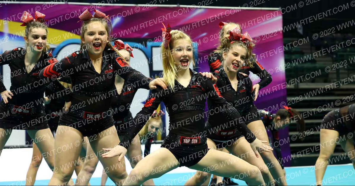 Top Gun Cheerleading Academy Black Angels · CHEERSPORT Charlotte
