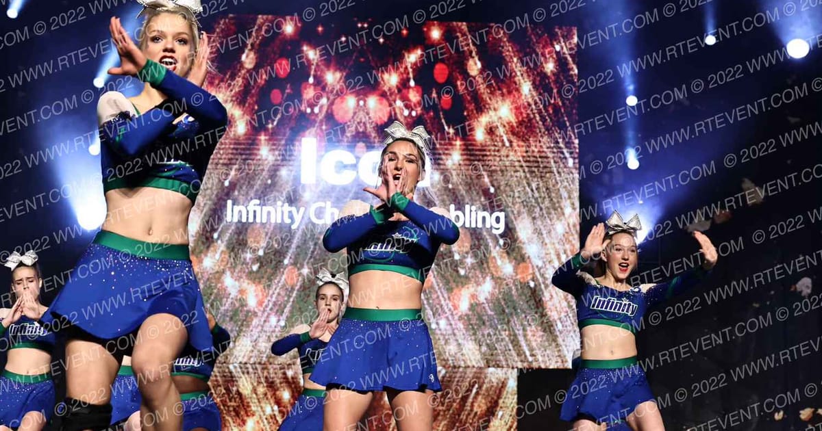 Infinity Cheer & Tumbling Icon · Gold Rush Chicago