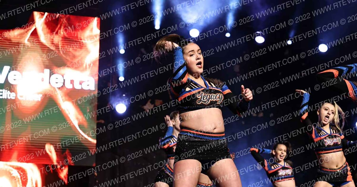 Legacy Elite Cheer Senior Vendetta · Gold Rush Chicago