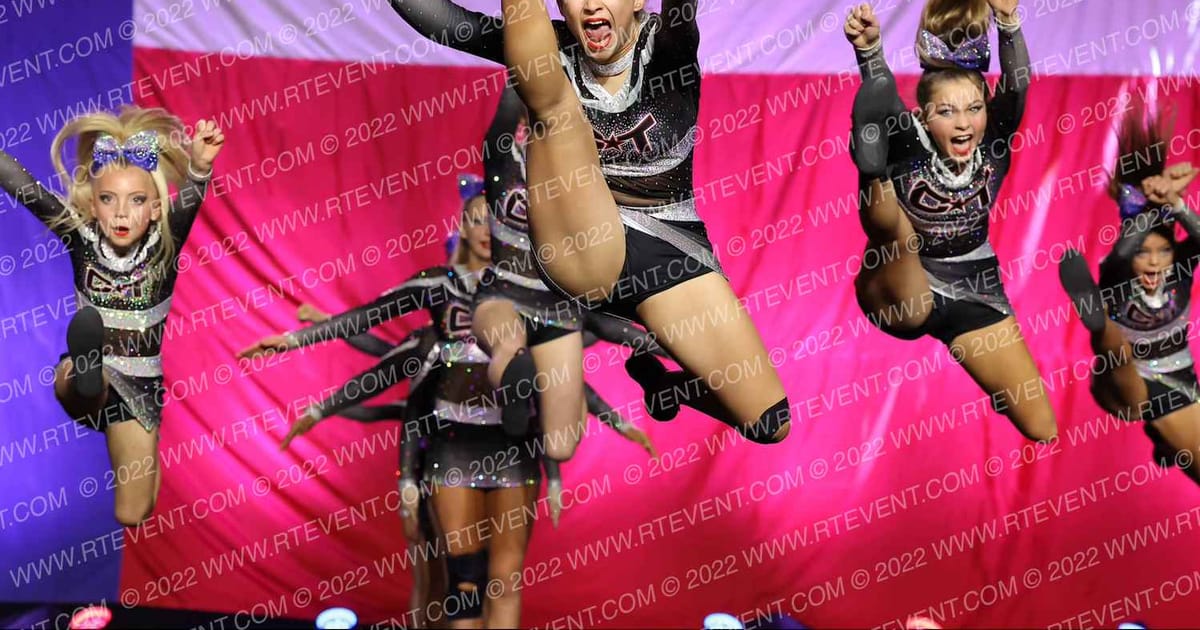 Cheer Town USA BLUE FLAMES · ACP Texas State Showdown