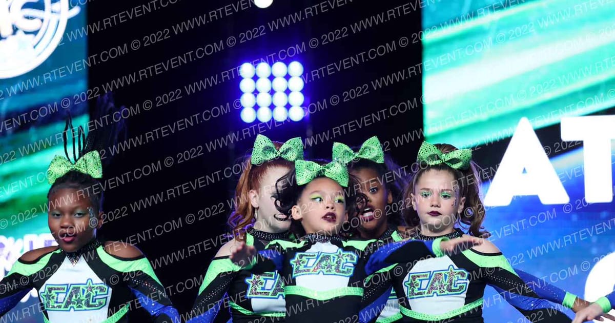 Elite Athletic Cheer Lime Crew · Virginia Beach Grand National Championship