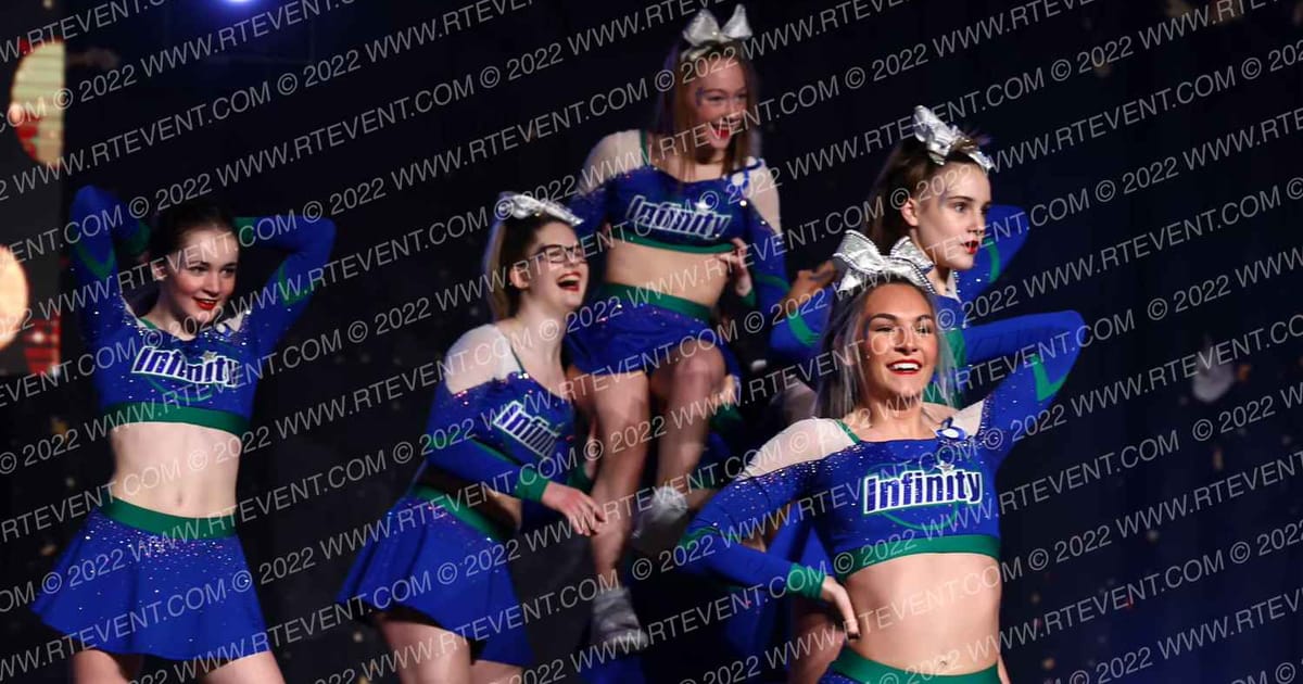 Infinity Cheer & Tumbling Icon · Gold Rush Chicago