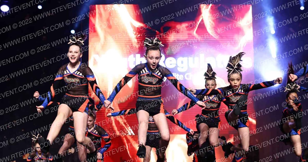 Legacy Elite Cheer Youth Regulators · Gold Rush Chicago