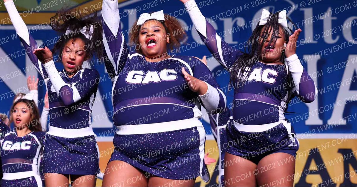 Greensboro All Star Cheerleading Senior Gold · CANAM