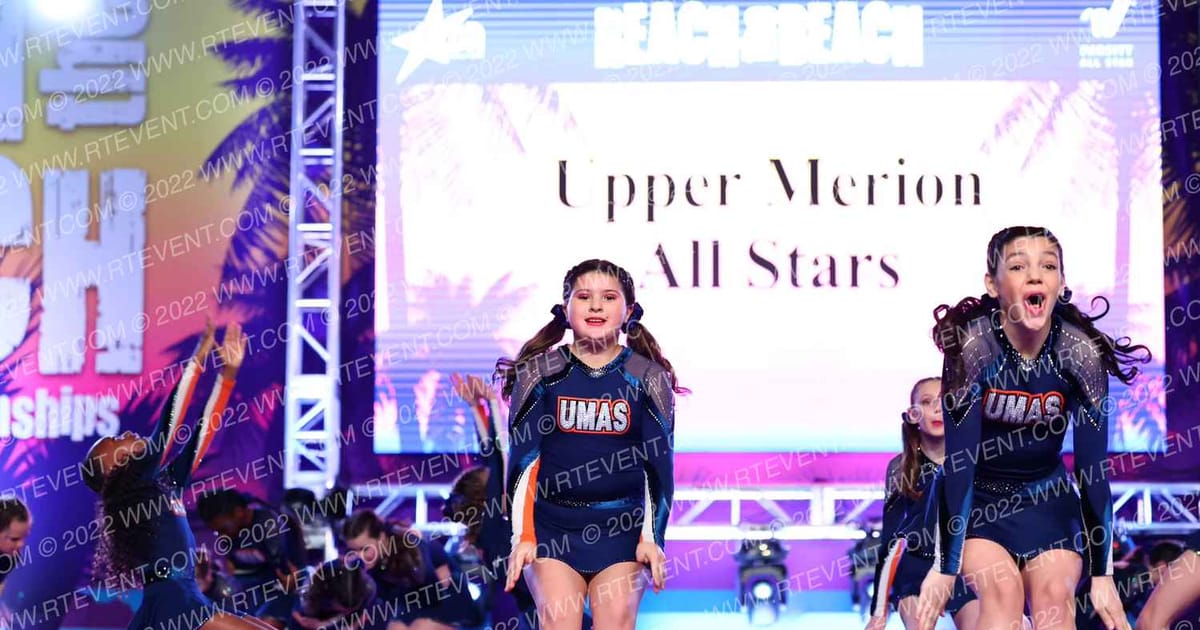 Upper Merion All Stars Turquoise · ACDA Reach the Beach Ocean City Grand Nationals DIDII AllStar