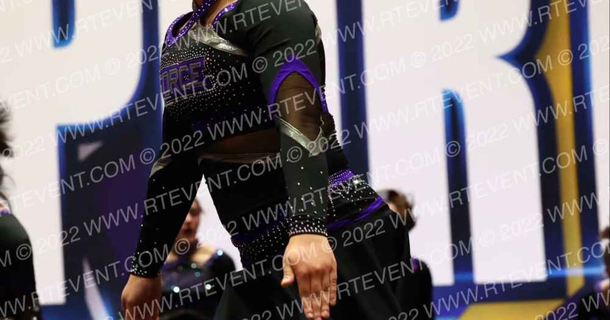 Express Cheer Force Purple Reign · Cheersport Boston