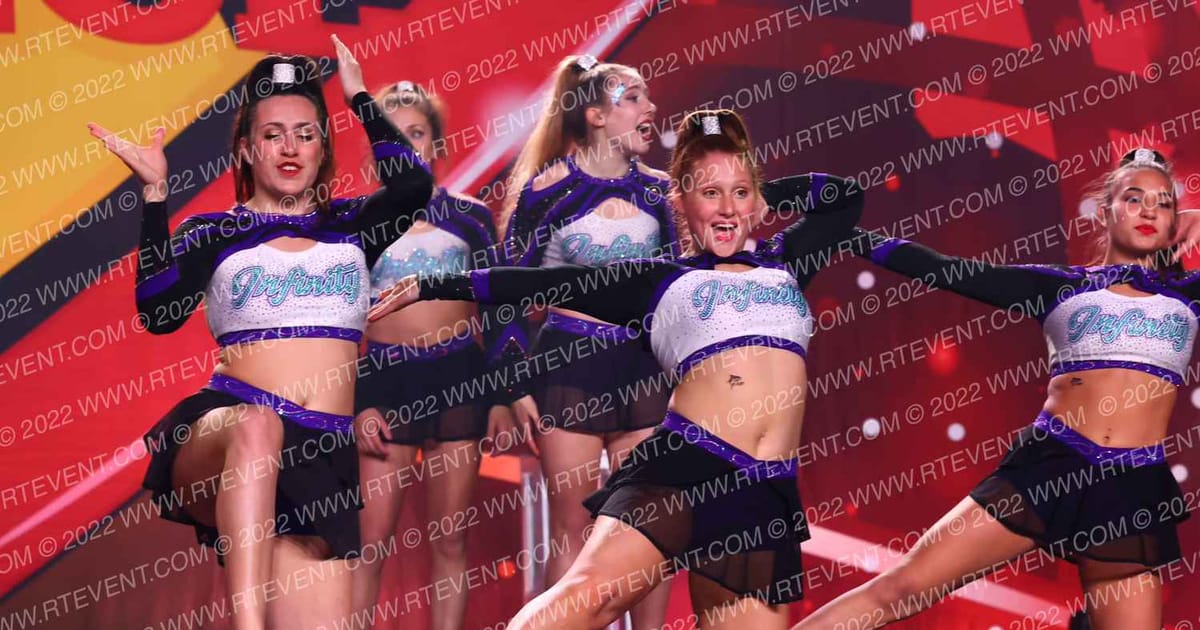 Cheer Infinity Allstars Great Whites · Spirit Sports Myrtle Beach