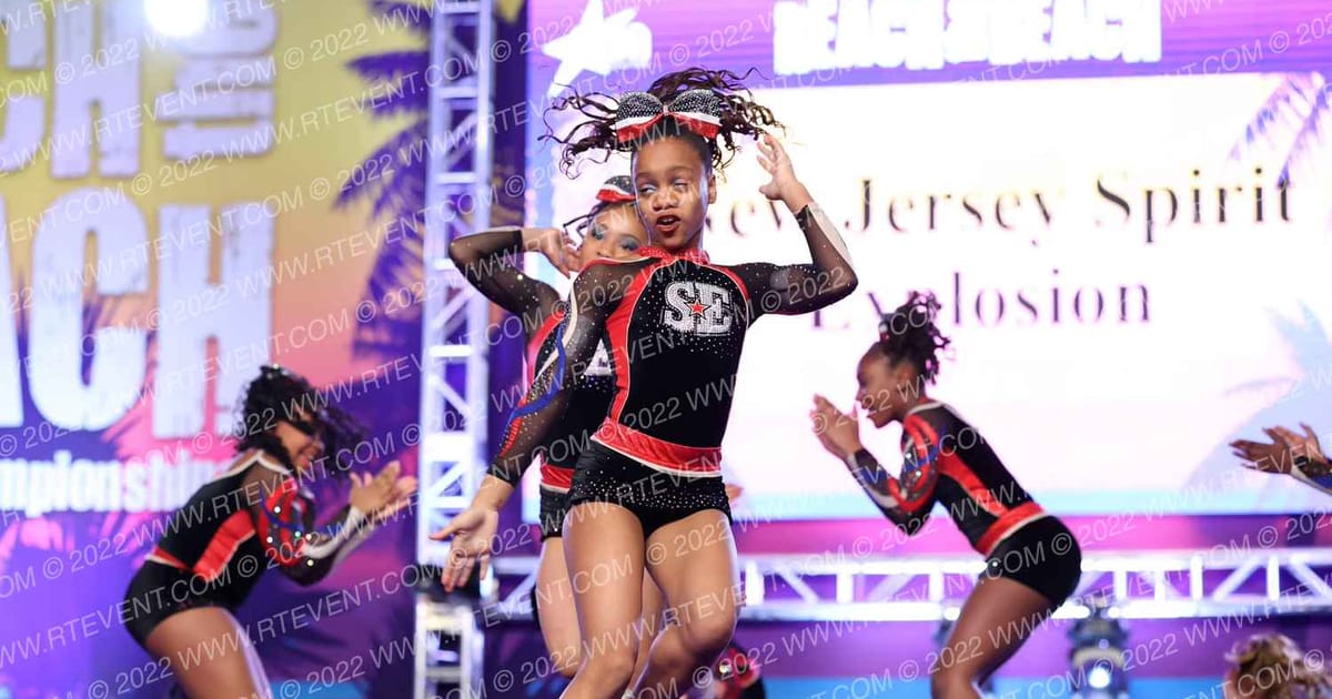 New Jersey Spirit Explosion FIRE · ACDA Reach the Beach Ocean City Grand Nationals DIDII AllStar