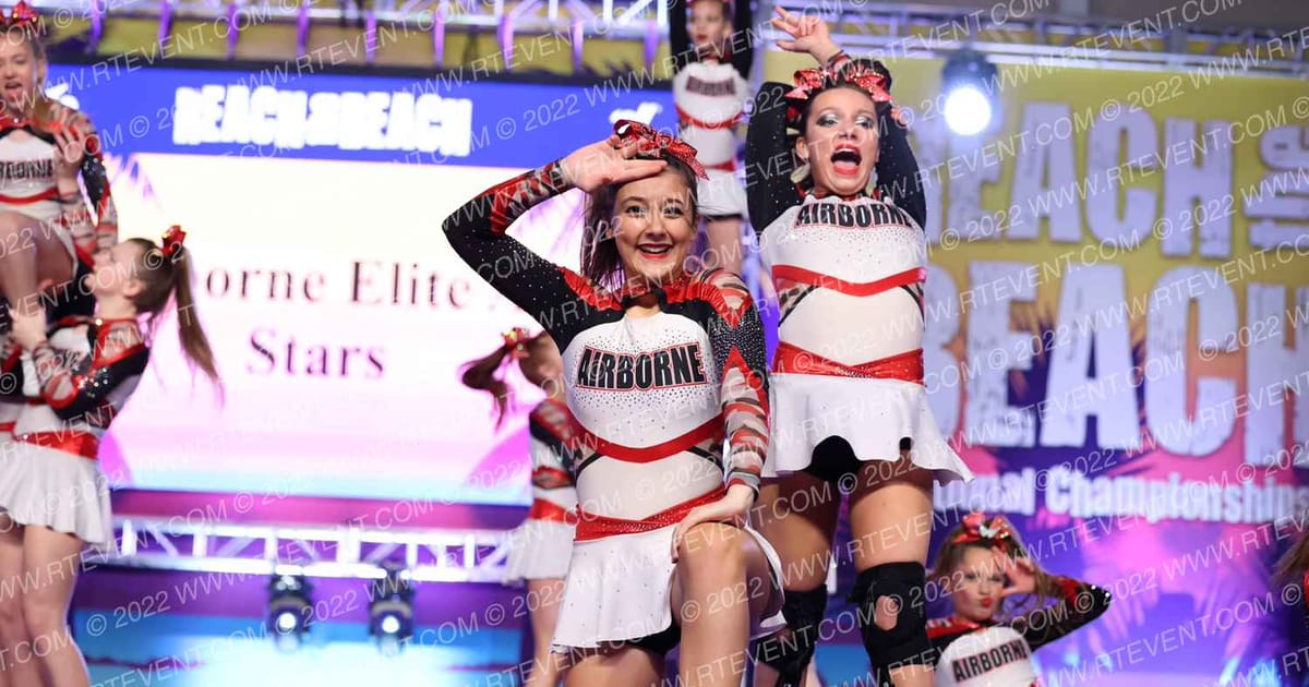 Airborne Elite All Stars Bulletproof · ACDA Reach the Beach Ocean City Grand Nationals DIDII AllStar