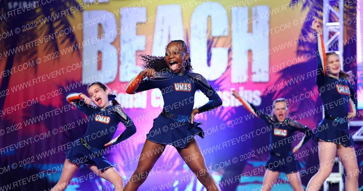 Upper Merion All Stars Turquoise · ACDA Reach the Beach Ocean City Grand Nationals DIDII AllStar